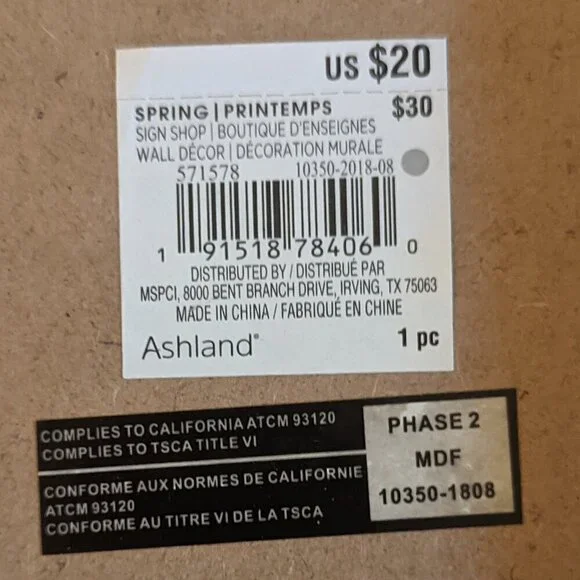 NWT Coffee 'Back to Grind' Chalkboard Grinder Farmhouse Home Wall Decor Ashland - Picture 4 of 4